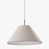 Lorvion Linen Drum Shade Flush Mount & Pendant - Antique Brass Ceiling Light