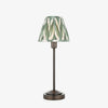 Bronzuno Patterned Fabric Table Lamp - Brass or Bronze Finish Modern-Bohemian Bedside & Living Space Light