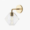 Talvior Geometric Modern Bathroom Sconce - Faceted Shade Light in Luxe Finishes