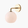 Selvion Artistic Globe Sconce Light - Handcrafted Glass Sculptural Wall Fixture