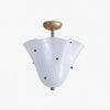 Bellina Decorative Glass Ceiling Light - Modern Sculptural Flush Mount