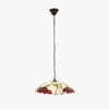 TF Botanica Floral Glass Pendant Light – Vintage Pendant Fixture for Open Plan Spaces