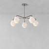 Talvior Sculptural 5-Light Chandelier - Faceted Design, Modern Finishes - Illuminate Spaces