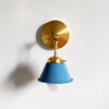 Modern Cone With Elegant Swivel Mechanism Brass Wall Lamp