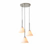 Conica 3-Light Cone Chandelier - Sculptural Glass Pendant Lighting Modern Style
