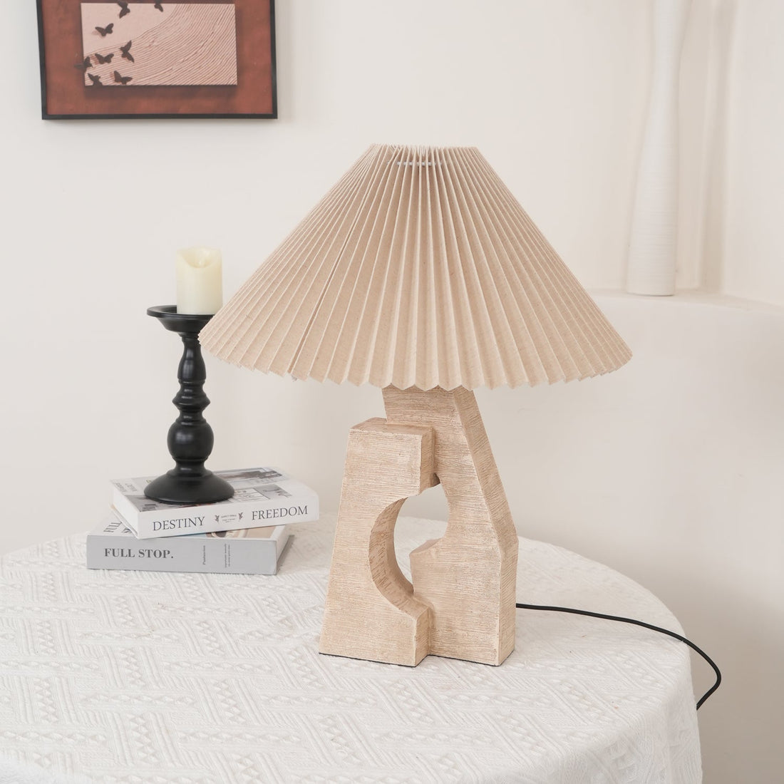 Modern Artistic Stone Pillar Table Lamp