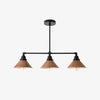 Conique Metal Aged Copper Three-Light Pendant – Sleek Industrial Fixture for Dining Rooms