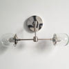 Coastal Nautical Hanging Double Glass Wall Sconce