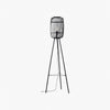 Yumeko Natural Woven Floor Lamp – Modern Scandi Bamboo Shade Standing Lamp for Bedrooms or Living Rooms