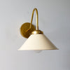 Curved Arm Wall Sconce - Accent Lighting For Bedroom & Hallway