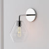 Sculptural Glass Geo Sconce - Modern Bathroom Mirror Globe Wall Light