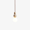 Modern Travertine Stone Globe Pendant Lamp