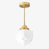 Geotower Glass Modern Pendant Light - Skyscraper Design - Brass or Black or Nickel Finish
