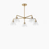 Conica Sculptural 5-Light Cone Chandelier - Modern Glass Lighting for Home