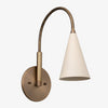 Curva Metal Vintage Wall Sconce - Elegant Cone Shade for Bedrooms
