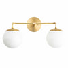 Glorica Glass Wall Sconce - Modern Vintage Vanity Light Fixture