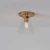 Conica Cone Flush Mount – Glass Ceiling Light for Modern Spaces