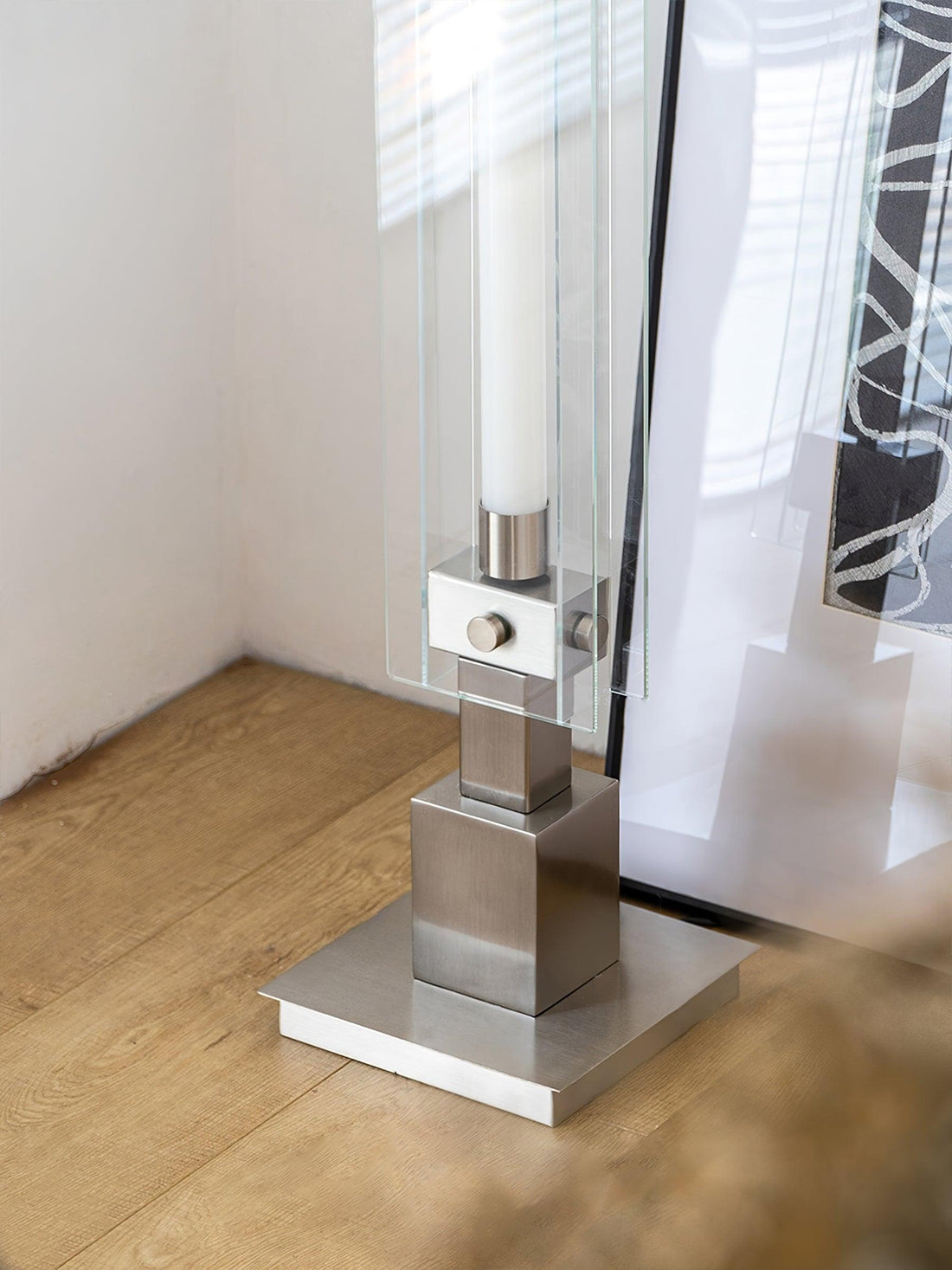 Industrial Style Minimalist Glass Floor Lamp