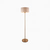 Tela Drum Shade Floor Lamp - Contemporary Fabric Standing Lamp for Home Office