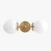 Lumio Globe Art Deco Vanity Light - Opal Globe Bathroom Sconce