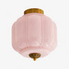 Vintage Eloise Milk Glass Flush Mount Ceiling Light - Vintage Charm Soft Glow