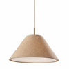 Lorvion Linen Drum Shade Flush Mount & Pendant - Antique Brass Ceiling Light