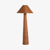 Wickara Woven Floor Lamp - Sculptural rattan design with natural rattan style, suitable for living room & bedroom