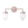 Tierlux Glass Art Deco Vanity Light - Colorful Skyscraper Globe Wall Fixture