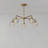 Talvior Sculptural 5-Light Chandelier - Faceted Design, Modern Finishes - Illuminate Spaces
