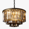 Aurevon Crystal Prism Metal Frame Modern Ceiling Chandelier for Home and Hotel