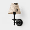 Vintage Fabric Shade Wall Sconce