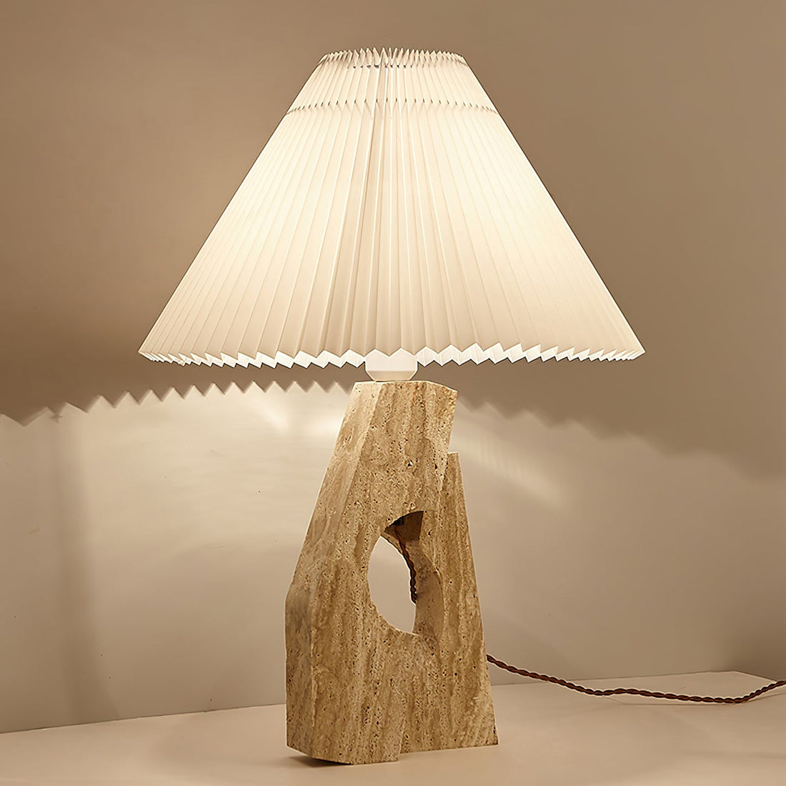 Modern Artistic Stone Pillar Table Lamp