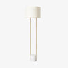 Luma Minimalist Industrial Table Lamp and Floor Lamp - Metal Frame with Soft Fabric Shade for Home and Office