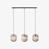 Yumeko Adjustable Bamboo Pendant Lamp - Natural Cage Ceiling Light Perfect for Living & Dining Rooms