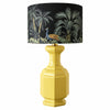 Faceted Lemon Yellow ceramic table lamp product view