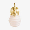 Capigia Glass Metal Vanity Wall Sconce - Modern Bathroom Light with Elegant Style