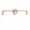 Mobilux Line Wood and Vanity Light - Bohemian Bathroom Lighting Fixture