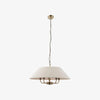 Zevatik Pendant Lamp with Linen Shade – Classic Multi-Light Design for Dining and Living