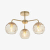 Tracian Glass Mid-Century Modern Globe Pendant Light for Dining Room