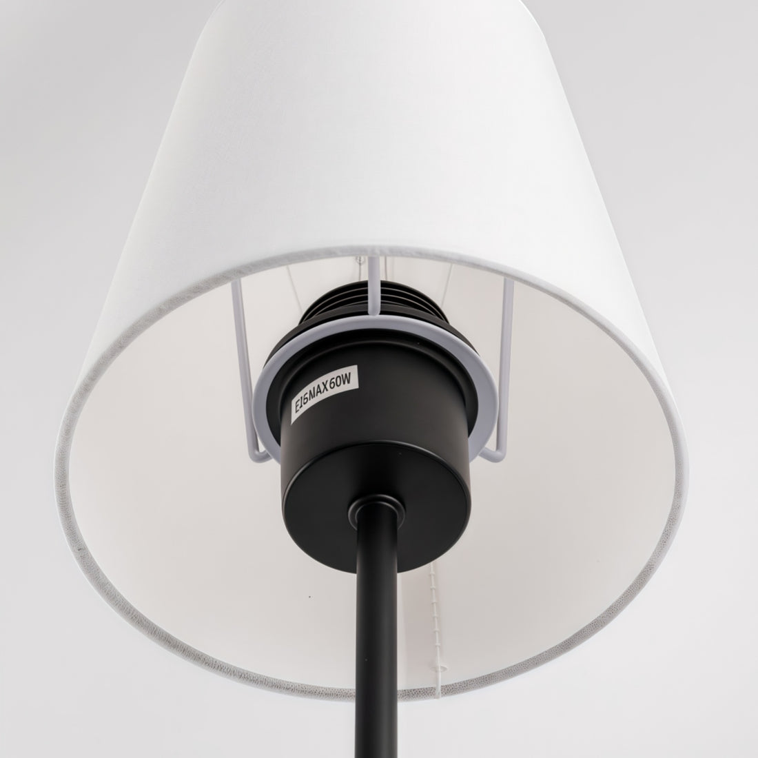 Rustic Cone Shape Fabric Wall Sconce – Antique Brass Metal Accent Light