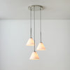Conica 3-Light Cone Chandelier - Sculptural Glass Pendant Lighting Modern Style
