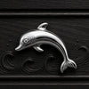Dolphin cabinet knob in Chrome