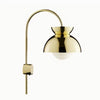 Aurelia Wall Lamp with Tiered Dome Design in Modern Metal for Bedroom or Hallway