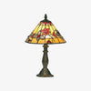 TF Butterfly Table Lamp – Hand-Cut Stained Glass Shade Table Light for Living Room and Bedroom