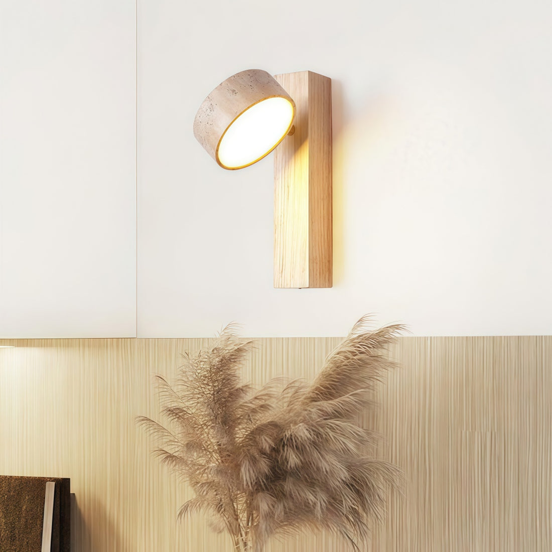 Nordic Travertine Rotatable Wall Lamp