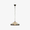TF Fargo Pendant Light - Tiffany Style Lighting with an Art Deco Shade and Adjustable Chain