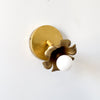 Romantic Brass Sconce - Adjustable Flower Cup Wall Light for Cozy Spaces