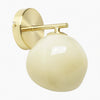 Orra Opal Glass Wall Sconce - Elegant Globe and Metal Sconce for Living Room and Bedroom