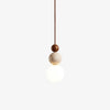 Modern Travertine Stone Globe Pendant Lamp