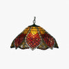 TF Orsino Vintage Art Deco Pendant Light - Textured Glass Lighting for Bedrooms & Halls